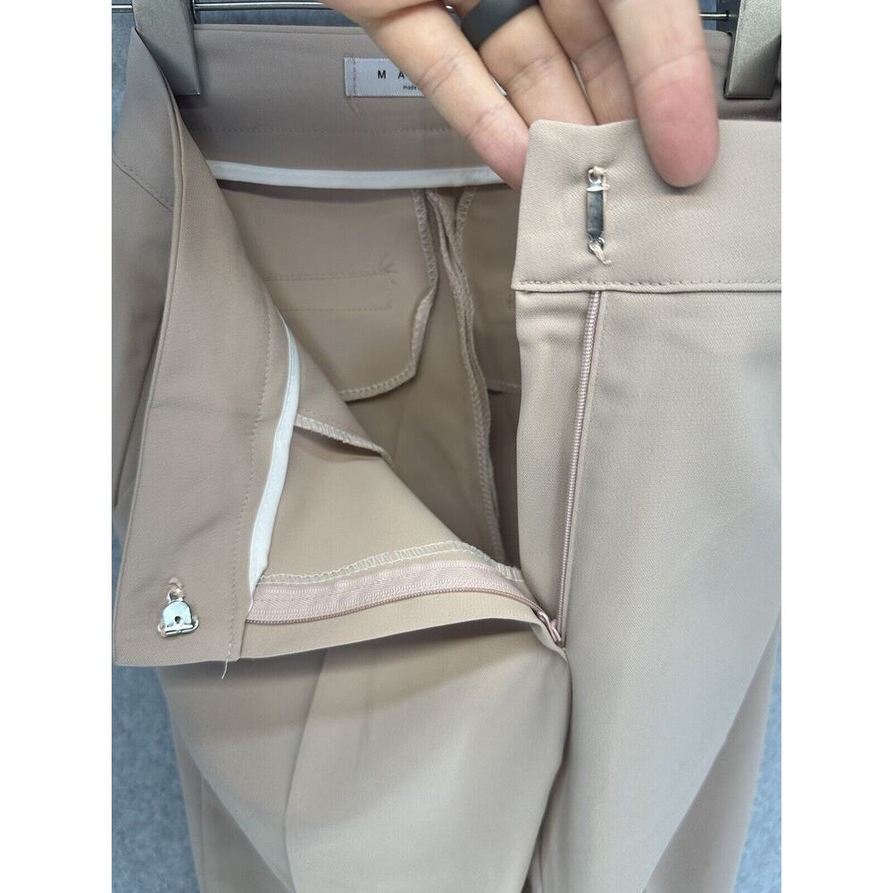 Mango Womens Dress Pants Size Small with Flare Leg 25" Inseam Light Brown - Picture 11 of 11